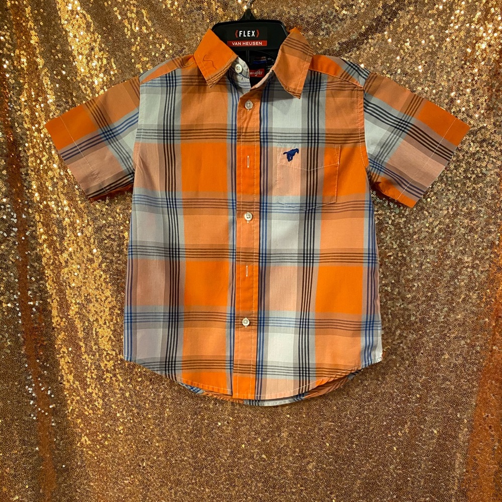 Orange striped shirt